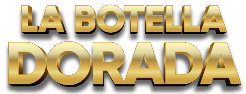 Logo Botella dorada